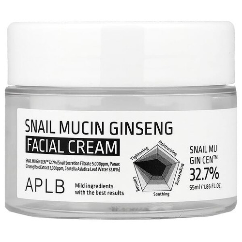 <img alt="APLB, Snail Mucin Ginseng Facial Cream, 1.86 fl oz (55 ml)" title="APLB, Snail Mucin Ginseng Facial Cream, 1.86 fl oz (55 ml),8809874683881"