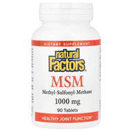 <img alt="Natural Factors, MSM, 1,000 mg, 90 Tablets" title="Natural Factors, MSM, 1,000 mg, 90 Tablets,068958026909"