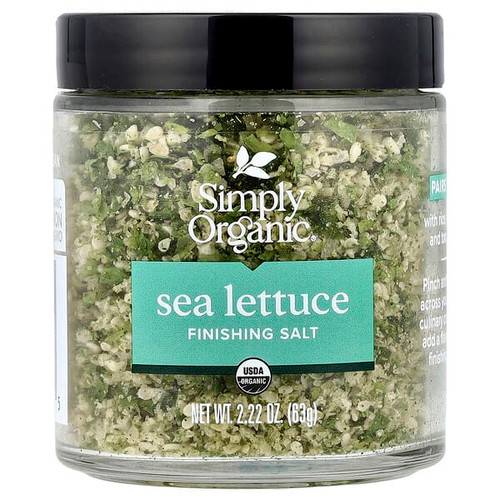 <img alt="Simply Organic, Finishing Salt, Sea Lettuce, 2.22 oz (63 g)" title="Simply Organic, Finishing Salt, Sea Lettuce, 2.22 oz (63 g),089836221155"