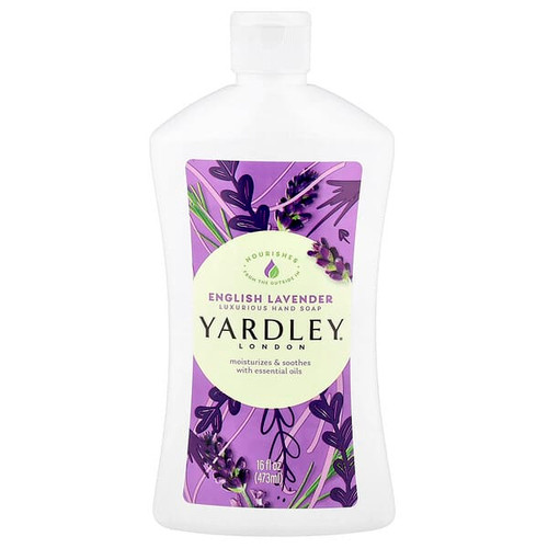 <img alt="Yardley London, Luxurious Hand Soap, English Lavender, 16 fl oz (473 ml)" title="Yardley London, Luxurious Hand Soap, English Lavender, 16 fl oz (473 ml),041840801181"