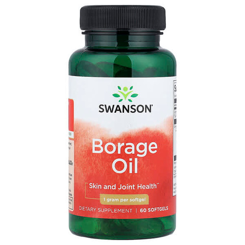<img alt="Swanson Vitamins, Borage Oil, 1 g, 60 Softgels" title="Swanson Vitamins, Borage Oil, 1 g, 60 Softgels,087614170114"