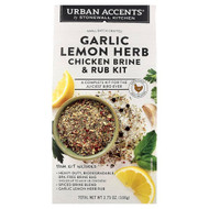 <img alt="Urban Accents, Garlic Lemon Herb Chicken Brine & Rub Kit, 3.75 oz (106 g)" title="Urban Accents, Garlic Lemon Herb Chicken Brine & Rub Kit, 3.75 oz (106 g),635519000700"