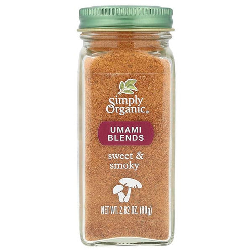 <img alt="Simply Organic, Umami Blends, Sweet & Smoky, 2.82 oz (80 g)" title="Simply Organic, Umami Blends, Sweet & Smoky, 2.82 oz (80 g),089836157386"