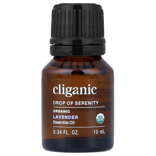 <img alt="Cliganic, Organic Essential Oil, Lavender, 0.34 fl oz (10 ml)" title="Cliganic, Organic Essential Oil, Lavender, 0.34 fl oz (10 ml),855102007576"