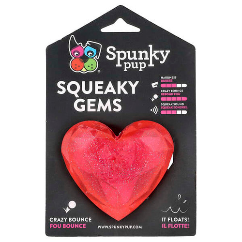 <img alt="Spunky Pup, Squeaky Gems, Heart, 1 Toy" title="Spunky Pup, Squeaky Gems, Heart, 1 Toy,851613003571"