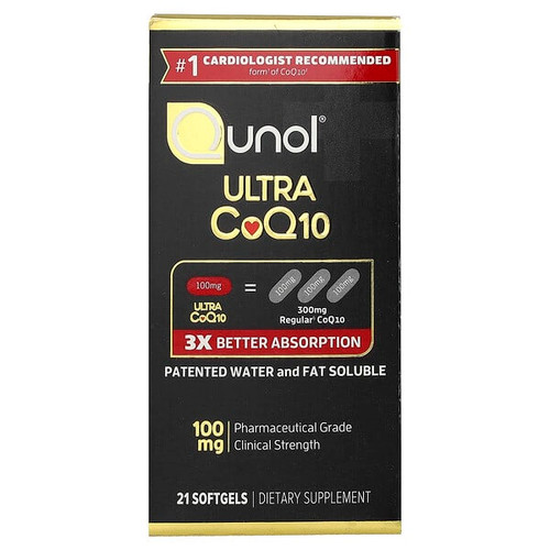<img alt="Qunol, Ultra CoQ10, 100 mg, 21 Softgels" title="Qunol, Ultra CoQ10, 100 mg, 21 Softgels,898440001745"