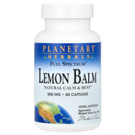 <img alt="Planetary Herbals, Full Spectrum Lemon Balm, 60 Capsules (500 mg per Capsule)" title="Planetary Herbals, Full Spectrum Lemon Balm, 60 Capsules (500 mg per Capsule),021078107262"
