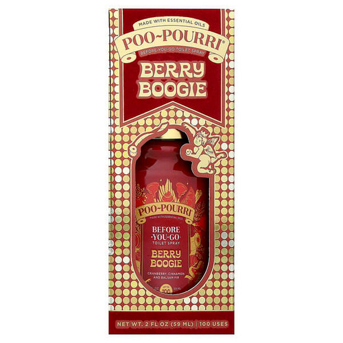 <img alt="Poo-Pourri, Before-You-Go Toilet Spray, Berry Boogie, 2 fl oz (59 ml)" title="Poo-Pourri, Before-You-Go Toilet Spray, Berry Boogie, 2 fl oz (59 ml),848858028407"