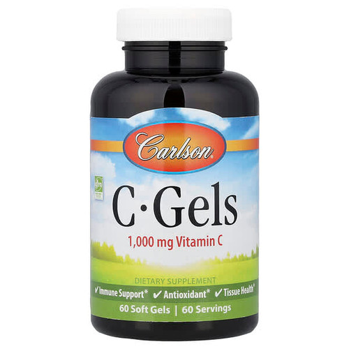 <img alt="Carlson, C-Gels, Vitamin C, 1,000 mg, 60 Soft Gels" title="Carlson, C-Gels, Vitamin C, 1,000 mg, 60 Soft Gels,088395030000"