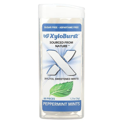 <img alt="3 PACK of Xyloburst, Xylitol Sweetened Mints, Peppermint, 60 Pieces" title="3 PACK of Xyloburst, Xylitol Sweetened Mints, Peppermint, 60 Pieces,892327002597"