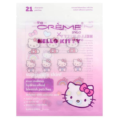 <img alt="The Creme Shop, Hello Kitty, Over-Makeup Hydrocolloid Blemish Patches, 21 Character Patches" title="The Creme Shop, Hello Kitty, Over-Makeup Hydrocolloid Blemish Patches, 21 Character Patches,849980095787"
