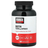 <img alt="Force Factor, Biotin, 10,000 mcg, 100 Vegetable Capsules" title="Force Factor, Biotin, 10,000 mcg, 100 Vegetable Capsules,810126660954"