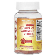 <img alt="Vitamatic, Vitamin D3 Gummies, Natural Peach Flavor, 2,000 IU (50 mcg), 120 Gummies" title="Vitamatic, Vitamin D3 Gummies, Natural Peach Flavor, 2,000 IU (50 mcg), 120 Gummies,810078472452"
