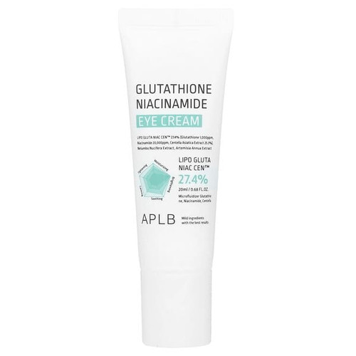 <img alt="APLB, Glutathione Niacinamide, Eye Cream, 0.68 fl oz (20 ml)" title="APLB, Glutathione Niacinamide, Eye Cream, 0.68 fl oz (20 ml),8809874682754"