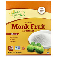 <img alt="Health Garden, All-Natural Monk Fruit Sweetener, Classic, 40 Packets, 0.21 oz (6 g) Each" title="Health Garden, All-Natural Monk Fruit Sweetener, Classic, 40 Packets, 0.21 oz (6 g) Each,857722006236"