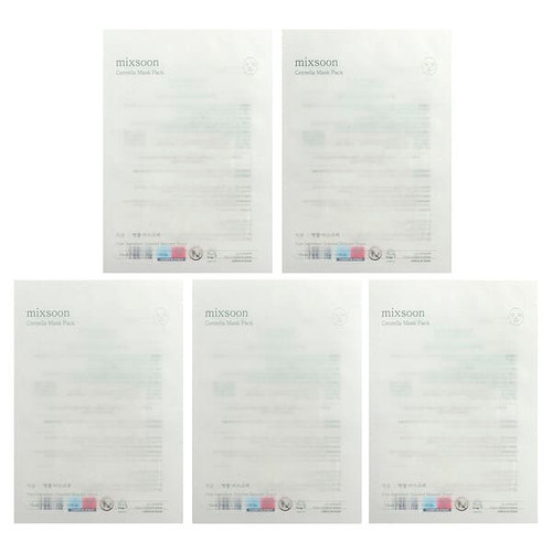 <img alt="Mixsoon, Centella Beauty Mask Pack, 5 Masks, 0.88 oz (25 g) Each" title="Mixsoon, Centella Beauty Mask Pack, 5 Masks, 0.88 oz (25 g) Each,8809732910715"