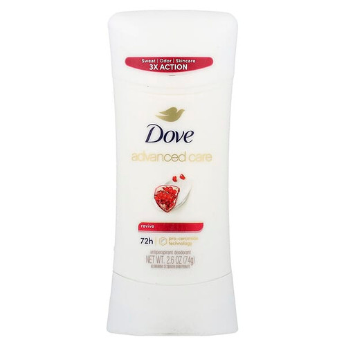 <img alt="Dove, Advanced Care, Antiperspirant Deodorant, Revive, 2.6 oz (74 g)" title="Dove, Advanced Care, Antiperspirant Deodorant, Revive, 2.6 oz (74 g),079400352996"