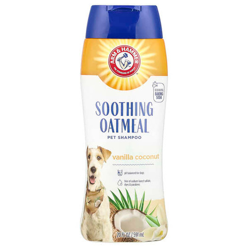 <img alt="Arm & Hammer, Soothing Oatmeal Pet Shampoo, Vanilla Coconut, 20 fl oz (591 ml)" title="Arm & Hammer, Soothing Oatmeal Pet Shampoo, Vanilla Coconut, 20 fl oz (591 ml),742797815145"