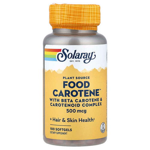 <img alt="Solaray, Food Carotene, 500 mcg, 100 Softgels" title="Solaray, Food Carotene, 500 mcg, 100 Softgels,076280041101"