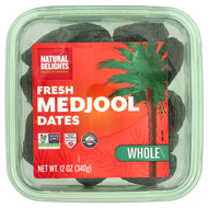 <img alt="Natural Delights, Fresh Medjool Dates, Whole, 12 oz (340 g)" title="Natural Delights, Fresh Medjool Dates, Whole, 12 oz (340 g),097923543233"