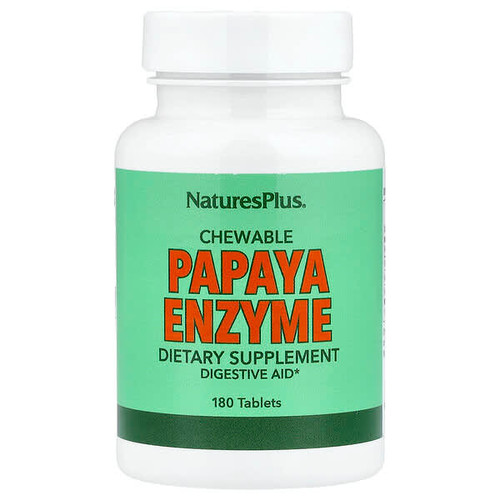 <img alt="NaturesPlus, Chewable Papaya Enzyme, 180 Tablets" title="NaturesPlus, Chewable Papaya Enzyme, 180 Tablets,097467044609"