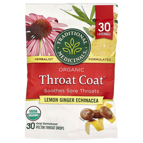 <img alt="Traditional Meds, Organic Throat Coat Drops, Lemon Ginger Echinacea, 30 Pectin Throat Drops" title="Traditional Meds, Organic Throat Coat Drops, Lemon Ginger Echinacea, 30 Pectin Throat Drops,032917008411"