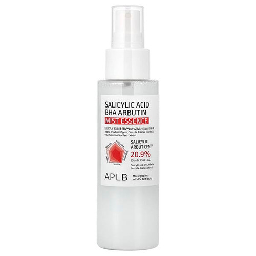 <img alt="APLB, Salicylic Acid BHA Arbutin Mist Essence, 3.55 fl oz (105 ml)" title="APLB, Salicylic Acid BHA Arbutin Mist Essence, 3.55 fl oz (105 ml),8809874683287"