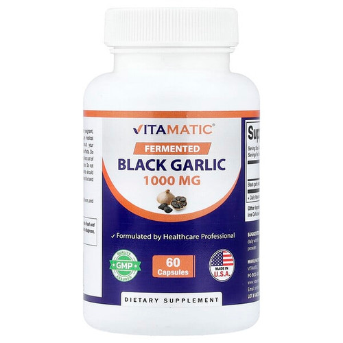 <img alt="Vitamatic, Fermented Black Garlic, 60 Capsules (500 mg per Capsule)" title="Vitamatic, Fermented Black Garlic, 60 Capsules (500 mg per Capsule),602343800233"