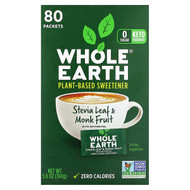 <img alt="Whole Earth, Stevia Leaf & Monk Fruit with Erythritol, 80 Packets, 5.6 oz (160 g)" title="Whole Earth, Stevia Leaf & Monk Fruit with Erythritol, 80 Packets, 5.6 oz (160 g),858982001399"