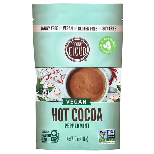 <img alt="Coconut Cloud, Vegan Hot Cocoa, Peppermint, 7 oz (198 g)" title="Coconut Cloud, Vegan Hot Cocoa, Peppermint, 7 oz (198 g),869360000262"