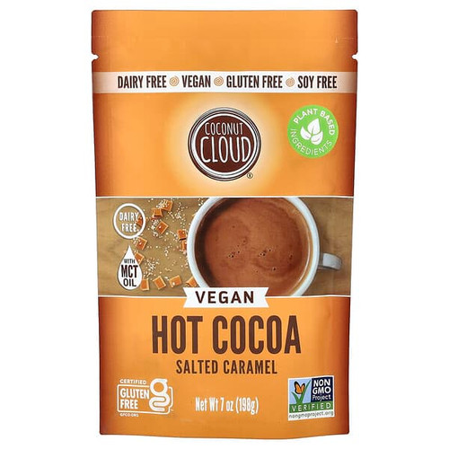 <img alt="Coconut Cloud, Vegan Hot Cocoa, Salted Caramel, 7 oz (198 g)" title="Coconut Cloud, Vegan Hot Cocoa, Salted Caramel, 7 oz (198 g),869360000224"