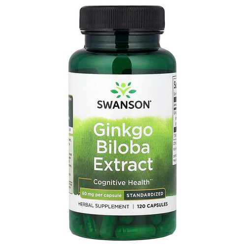 <img alt="Swanson Vitamins, Ginkgo Biloba Extract, Standardized, 60 mg, 120 Capsules" title="Swanson Vitamins, Ginkgo Biloba Extract, Standardized, 60 mg, 120 Capsules,087614018928"