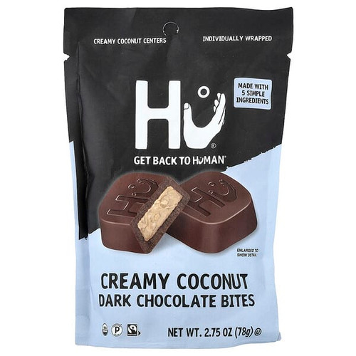 <img alt="Hu, Dark Chocolate Bites, Creamy Coconut, 2.75 oz (78 g)" title="Hu, Dark Chocolate Bites, Creamy Coconut, 2.75 oz (78 g),850043074304"