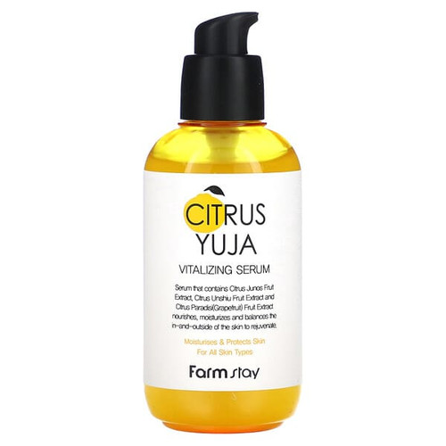 <img alt="Farmstay, Citrus Yuja, Vitalizing Serum, 3.38 fl oz (100 ml)" title="Farmstay, Citrus Yuja, Vitalizing Serum, 3.38 fl oz (100 ml),8809674692182"