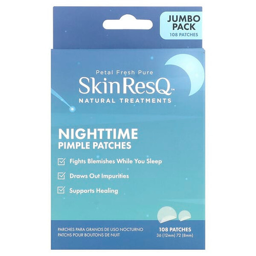 <img alt="Petal Fresh, SkinResQ Natural Treatments, Nighttime Pimple Patches, 108 Patches" title="Petal Fresh, SkinResQ Natural Treatments, Nighttime Pimple Patches, 108 Patches,713708794187"