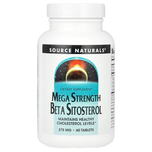 <img alt="Source Naturals, Mega Strength Beta Sitosterol, 60 Tablets" title="Source Naturals, Mega Strength Beta Sitosterol, 60 Tablets,021078014157"