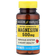 <img alt="Mason Natural, Magnesium, 500 mg, 100 Tablets" title="Mason Natural, Magnesium, 500 mg, 100 Tablets,311845160119"