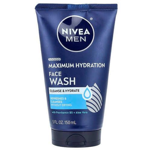 <img alt="Nivea, Men, Maximum Hydration Face Wash, 5 fl oz (150 ml)" title="Nivea, Men, Maximum Hydration Face Wash, 5 fl oz (150 ml),072140813529"