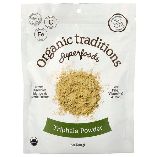 <img alt="Organic Traditions, Superfoods, Triphala Powder, 7 oz ( 200 g)" title="Organic Traditions, Superfoods, Triphala Powder, 7 oz ( 200 g),627733003711"