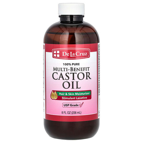 <img alt="De La Cruz, 100% Pure Multi-Benefit Castor Oil, 8 fl oz (236 ml)" title="De La Cruz, 100% Pure Multi-Benefit Castor Oil, 8 fl oz (236 ml),324286155804"