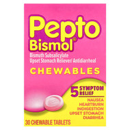 <img alt="Pepto Bismol, Pepto Bismol Chewables, 30 Chewable Tablets" title="Pepto Bismol, Pepto Bismol Chewables, 30 Chewable Tablets,301490039779"