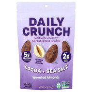 <img alt="Daily Crunch, Sprouted Almonds, Cocoa + Sea Salt, 4 oz (114 g)" title="Daily Crunch, Sprouted Almonds, Cocoa + Sea Salt, 4 oz (114 g),850017973015"