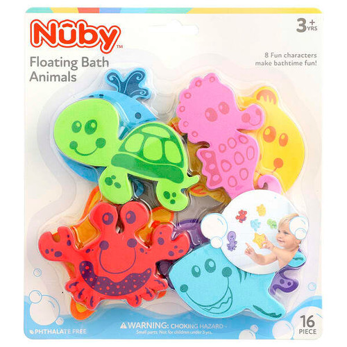 <img alt="Nuby, Floating Bath Animals, 3+ Years, 16 Pieces" title="Nuby, Floating Bath Animals, 3+ Years, 16 Pieces,048526061532"
