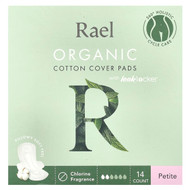 <img alt="Rael, Organic Cotton Cover Pads with Leak Locker, Petite, 14 Pads" title="Rael, Organic Cotton Cover Pads with Leak Locker, Petite, 14 Pads,810027131867"