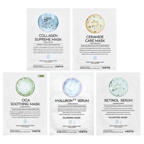 <img alt="OOTD, Hydrating Serum Sheet Beauty Masks, 5 Sheets, 0.88 oz (25 g) Each" title="OOTD, Hydrating Serum Sheet Beauty Masks, 5 Sheets, 0.88 oz (25 g) Each,8809349812822"