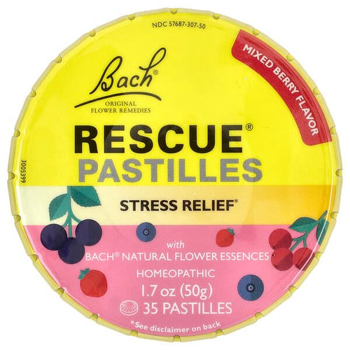 <img alt="Bach, Rescue Pastilles, Stress Relief, Mixed Berry, 35 Pastilles" title="Bach, Rescue Pastilles, Stress Relief, Mixed Berry, 35 Pastilles,741273403852"
