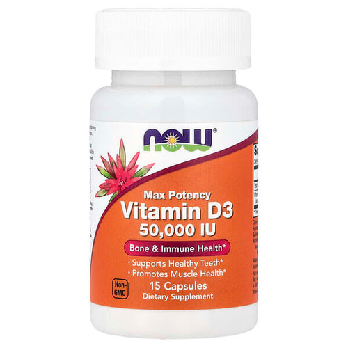 <img alt="Now Foods, Vitamin D3, Max Potency, 50,000 IU, 15 Capsules" title="Now Foods, Vitamin D3, Max Potency, 50,000 IU, 15 Capsules,733739003904"