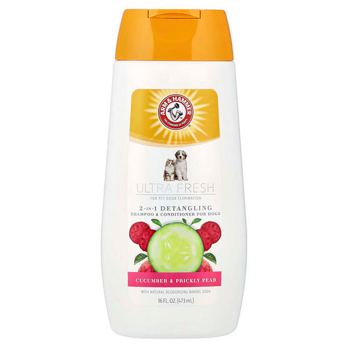 <img alt="Arm & Hammer, 2-in-1 Detangling Shampoo & Conditioner For Dogs, Cucumber & Prickly Pear, 16 fl oz (473 ml)" title="Arm & Hammer, 2-in-1 Detangling Shampoo & Conditioner For Dogs, Cucumber & Prickly Pear, 16 fl oz (473 ml),742797871837"