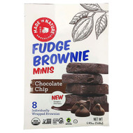 <img alt="Made in Nature, Fudge Brownie Minis, Chocolate Chip, 8 Individually Wrapped Brownies, 5.92 oz (168 g)" title="Made in Nature, Fudge Brownie Minis, Chocolate Chip, 8 Individually Wrapped Brownies, 5.92 oz (168 g),720379506278"