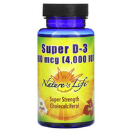 <img alt="Natures Life, Super D-3, 100 mcg (4,000 IU), 100 Softgels" title="Natures Life, Super D-3, 100 mcg (4,000 IU), 100 Softgels,040647707269"